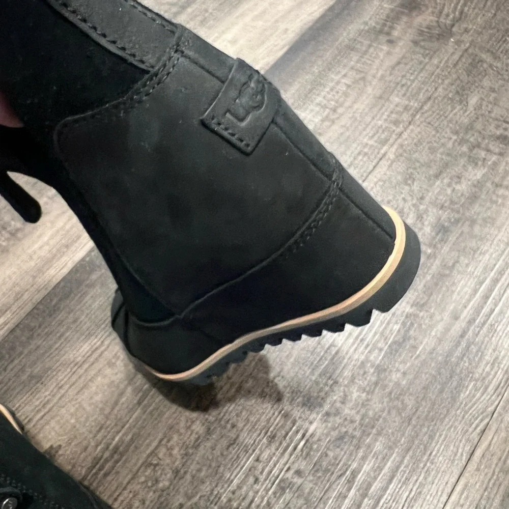 UGG Black Wedge Winter Boots - Picture 7 of 11